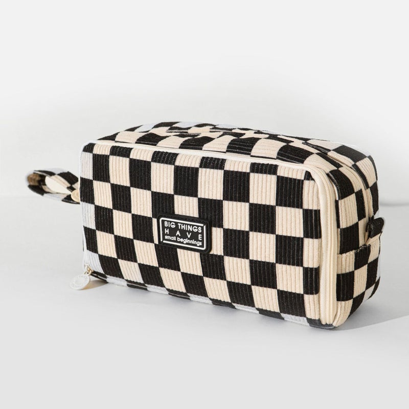 Cross-Border Large-Capacity Velvet Pencil Case - New Style, Unisex Study Stationery  Bag