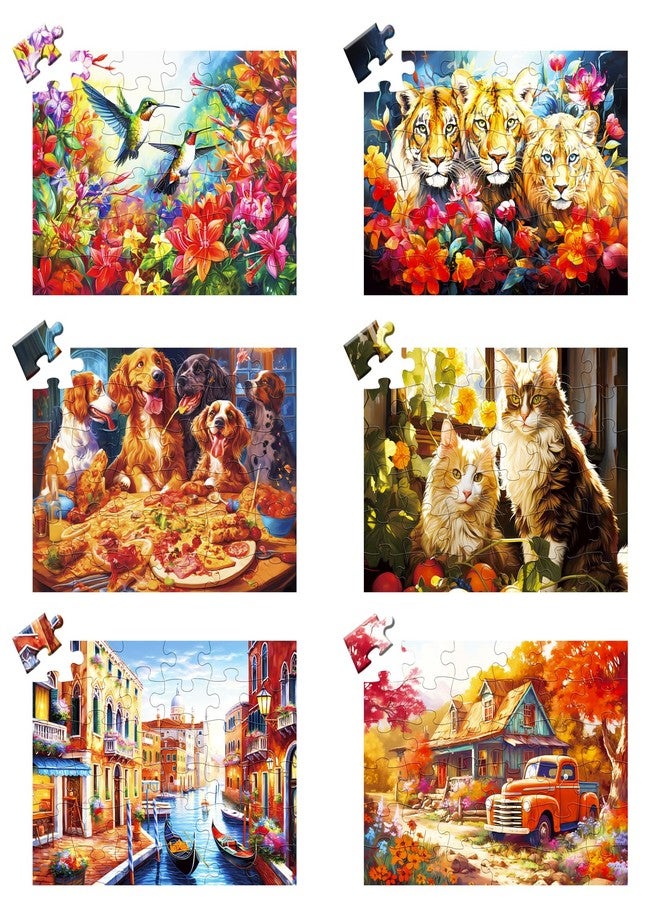 WSCXSC 6 Pack 36 Large Piece Puzzle for Seniors Puzzles Dementia Alzheimer's Products and Activities for The Elderly Adults Puzzles Alzheimer's Easy Puzzles Gift Memory Games for Patients in Nursing Home - Image 1