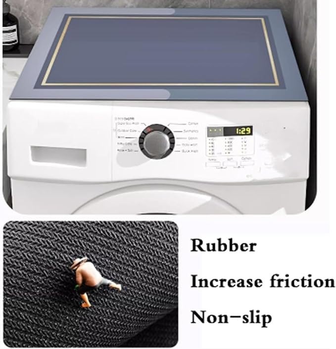 Clefairy Super Absorbent Washing Machine Covers Washable Coffee Machine Mat Dust-proof Pad for Refrigerator Kitchen Dishes Drying Mat-60*60CM - Image 5