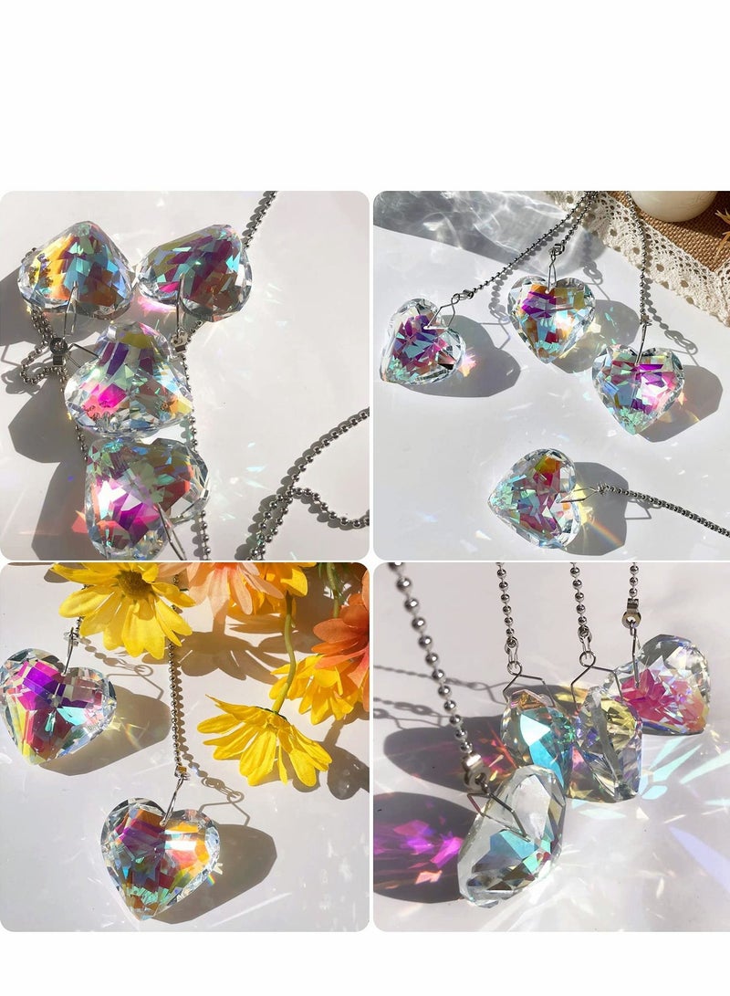 Loquat Ceiling Fan Pull Chain Rainbow Maker Extension with Connector for Bathroom Toilet Light (Heart) - Image 2