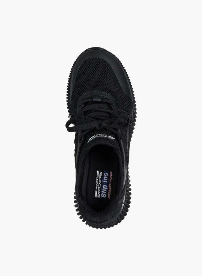 SKECHERS Women's BOBS GEO LITE Lace-Up Sports Shoes - 117413-BBK