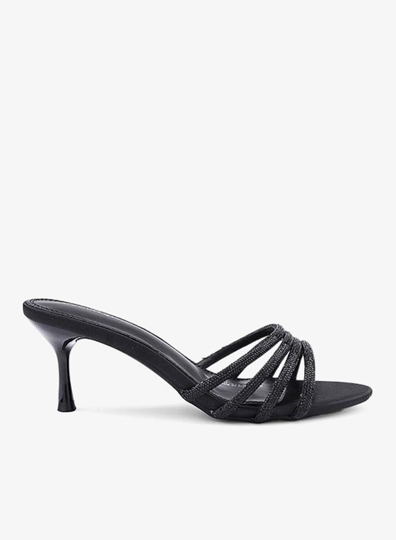 IconStyle Embellished Strappy Heeled Mules - Image 2