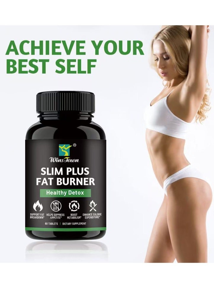 Wins Town Slim Plus Fat Burner Healthy Detox Burning Fat Slimming Capsules  - Image 1