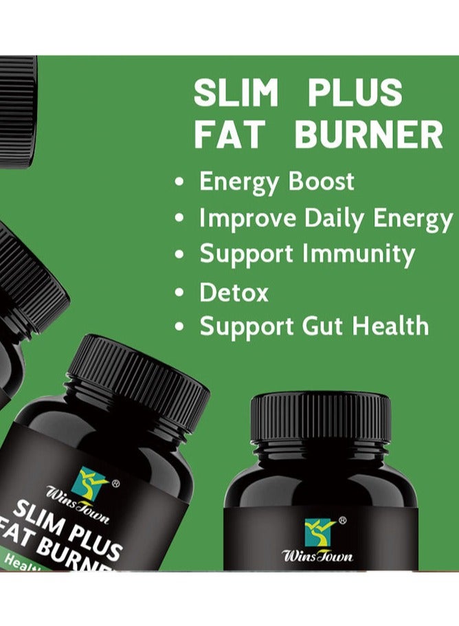 Wins Town Slim Plus Fat Burner Healthy Detox Burning Fat Slimming Capsules  - Image 2