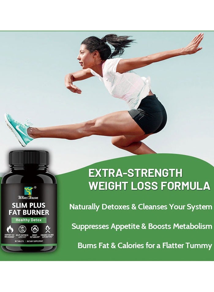 Wins Town Slim Plus Fat Burner Healthy Detox Burning Fat Slimming Capsules  - Image 4