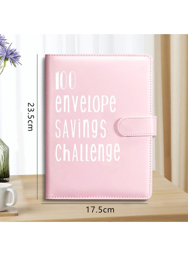 Bluejw Loose-leaf Ben Couple 100 Days Challenge Saving Money Saving Notebook Loose-leaf Handbook - Image 3