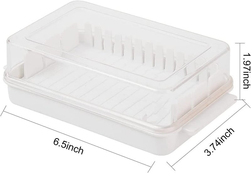 BLINE Butter Dish Keeper with Sealed Plastic Lid and Cutter Slicer for Easy Cutting and Storage, BPA Free Butter Box Cheese Keeper for Refrigerate Cheese Butter Slicer,Butter Cutter Container Box - Image 4