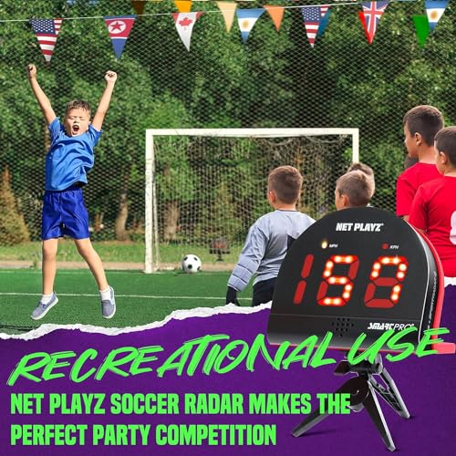 NET PLAYZ NetPlayz Soccer Radars, Speed Sensors Training Equipment (Hands-Free Radar Guns, Shooting Speed Guns | Soccer Gifts, High-Tech Gadget & Gear for Soccer Players, Black (NIS022132021) - Image 5