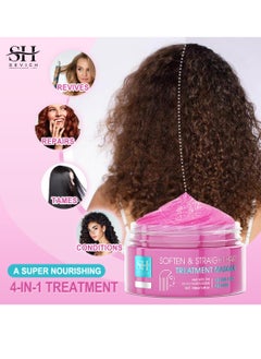 Sevich 100ml Soften and Straight Hair Treatment Mask Repair and Restore Dry Damaged Hair Follicles Deeply Moisturizing Hydrating Hair Treatment Mask Smoother Softer Stronger and Straightener Hair Mask  - Image 4