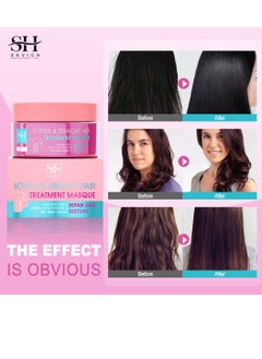Sevich 100ml Soften and Straight Hair Treatment Mask Repair and Restore Dry Damaged Hair Follicles Deeply Moisturizing Hydrating Hair Treatment Mask Smoother Softer Stronger and Straightener Hair Mask  - Image 5