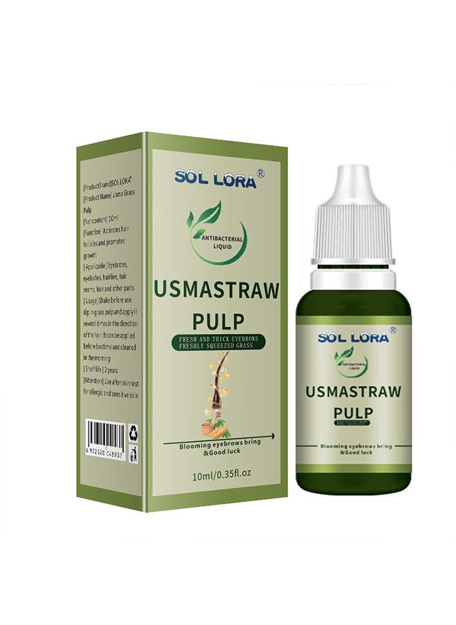 SOL LORA - SOL LORA ursma herb pulp raw eyebrows eyelashes thicker fresh ursman sideburns beard increased herb juice - Image 1