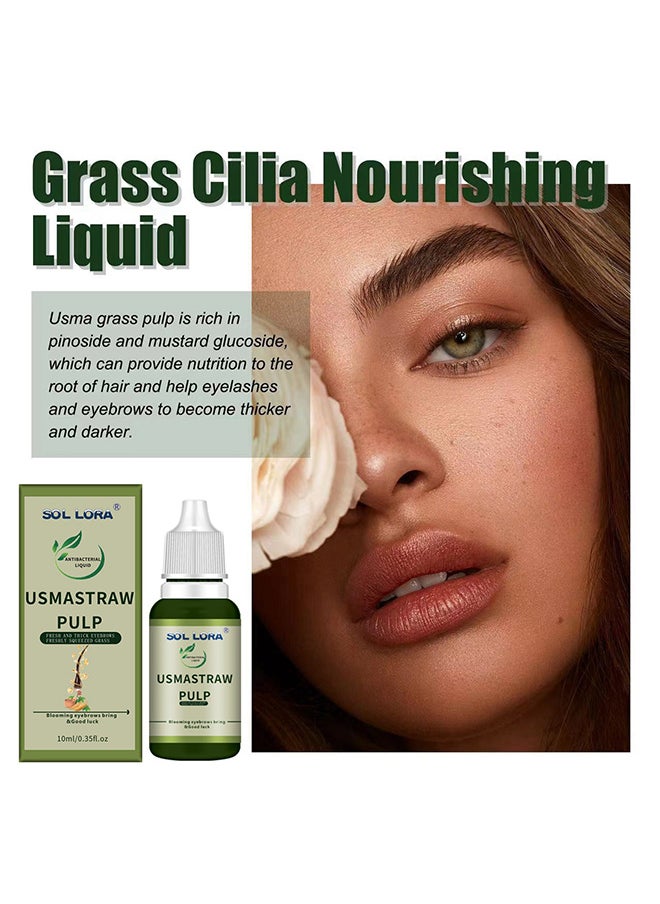 SOL LORA - SOL LORA ursma herb pulp raw eyebrows eyelashes thicker fresh ursman sideburns beard increased herb juice - Image 1