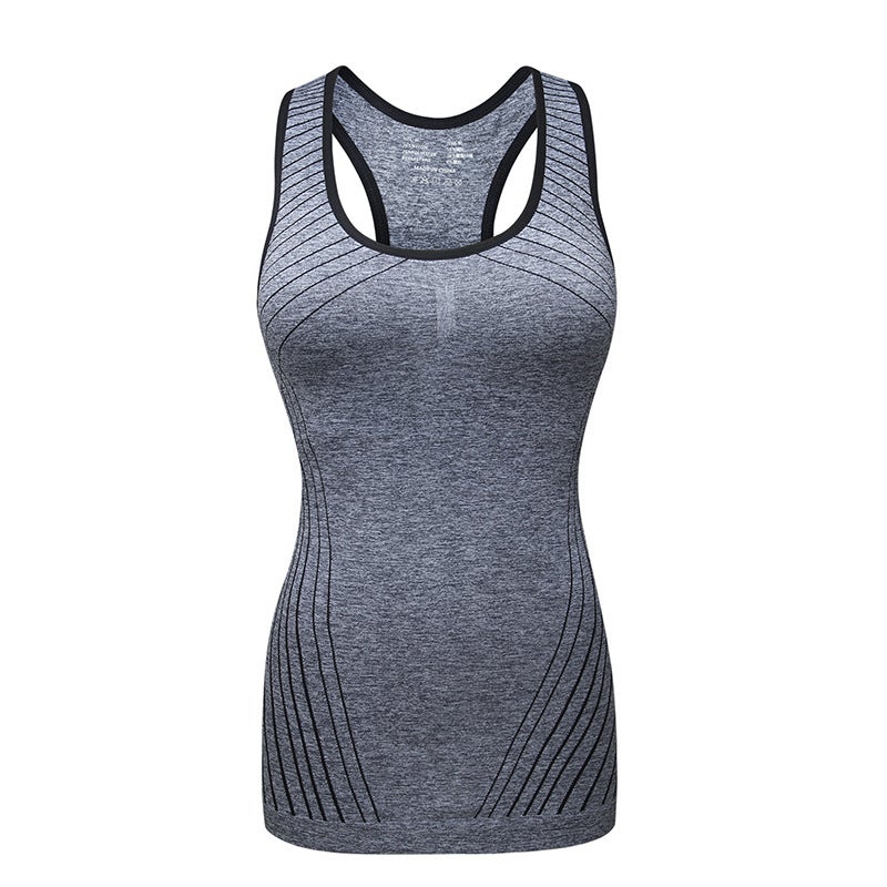 Generic Special offer sports short-sleeved shorts pants running fitness tight quick-drying breathable sweat-absorbent slim-fit top yoga clothes 0404 hemp gray