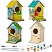 Liliful 2 Pack Birdhouse Kit DIY Wooden Crafts for Kids and Adults Bird House with Paint and Brushes Painting Kits for Boys and Girls Easter Basket Stuffers Classroom Gifts for Ages 35 48 812 - Image 2