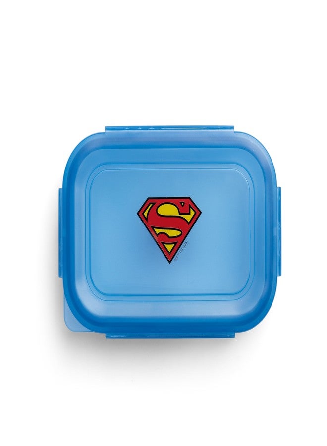 Smartshake DC Comics Food Storage Box 800ml - 27oz Silicon Food Storage Container Locking handles - BPA Free and Phthalate-Free - Leak Proof | Lunch box Containers for Gym, Travel (Superman) - Image 1