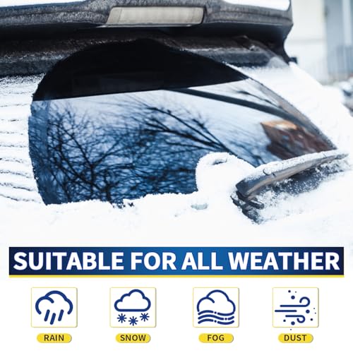 JINGOU 14 Inch Rear Wiper Blade Compatible with Subaru Outback 2006-2019/Subaru Forester 2006-2022/Honda Fit 2009-2020 Back Windshield Wipers (Pack of 1),Automotive Replacement Windshield Wiper Blades(14B) - Image 4