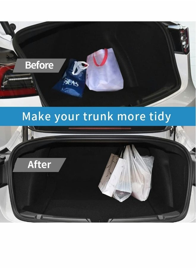 Generic Trunk Grocery Bag Hook for Tesla Model 3, Car Hook Shopping Bags Hanger Organizer Holder for Model 3 Accessories Upgrade Aluminum Black Grocery Bag Hook  - Image 2