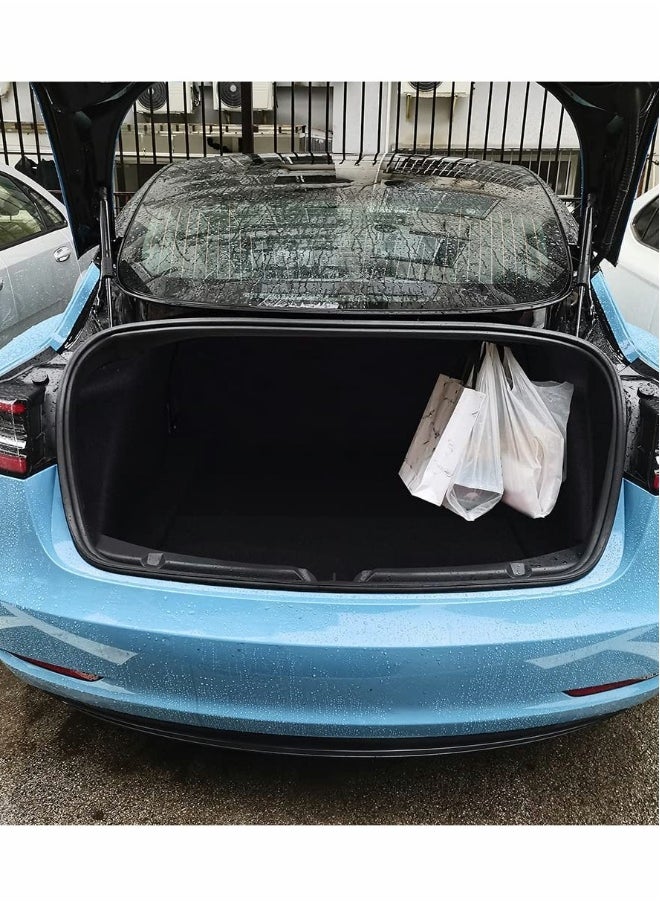 Generic Trunk Grocery Bag Hook for Tesla Model 3, Car Hook Shopping Bags Hanger Organizer Holder for Model 3 Accessories Upgrade Aluminum Black Grocery Bag Hook  - Image 3