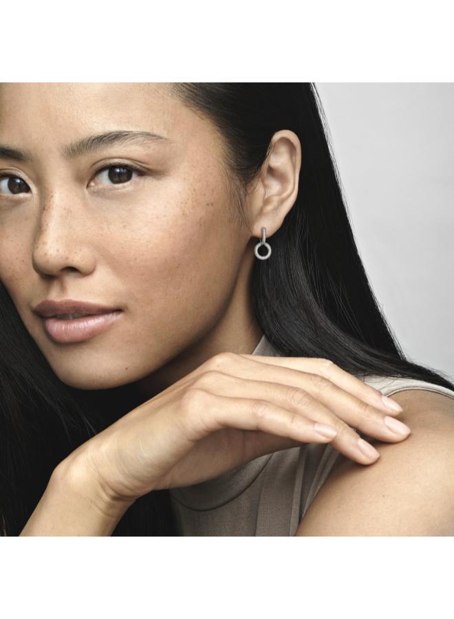 PANDORA Sparkling Double Hoop Earrings - Image 2