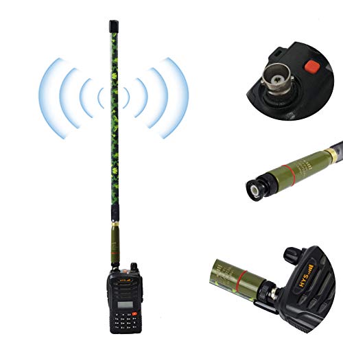 HYS BNC Base 15.3inch Antenna Dual Band VHF UHF HT Antennas for 144/430Mhz (136-174Mhz&400-470Mhz) Icom V86 IC-T7H Yaesu FT-530 Uniden BCD325P2 BC125AT Portable BNC Radio&Scanner - Image 4