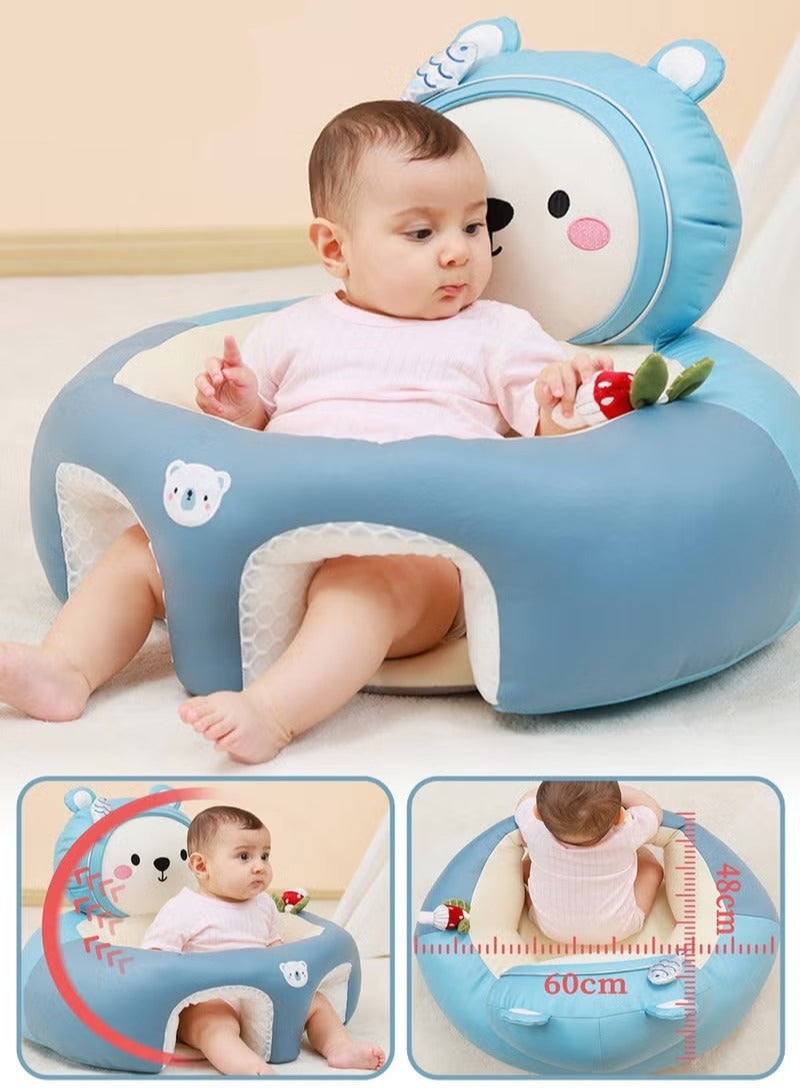 Gonice Baby Sitting Support Seat Sofa, Baby Sofa Learn Sitting Chair, Baby Sitting Chair, Infant Sit-up Sofa, Infant Floor Seat With Back Support, Toddler Activity and Feeding Seat, Gift for Kids Boy Girl - Image 1