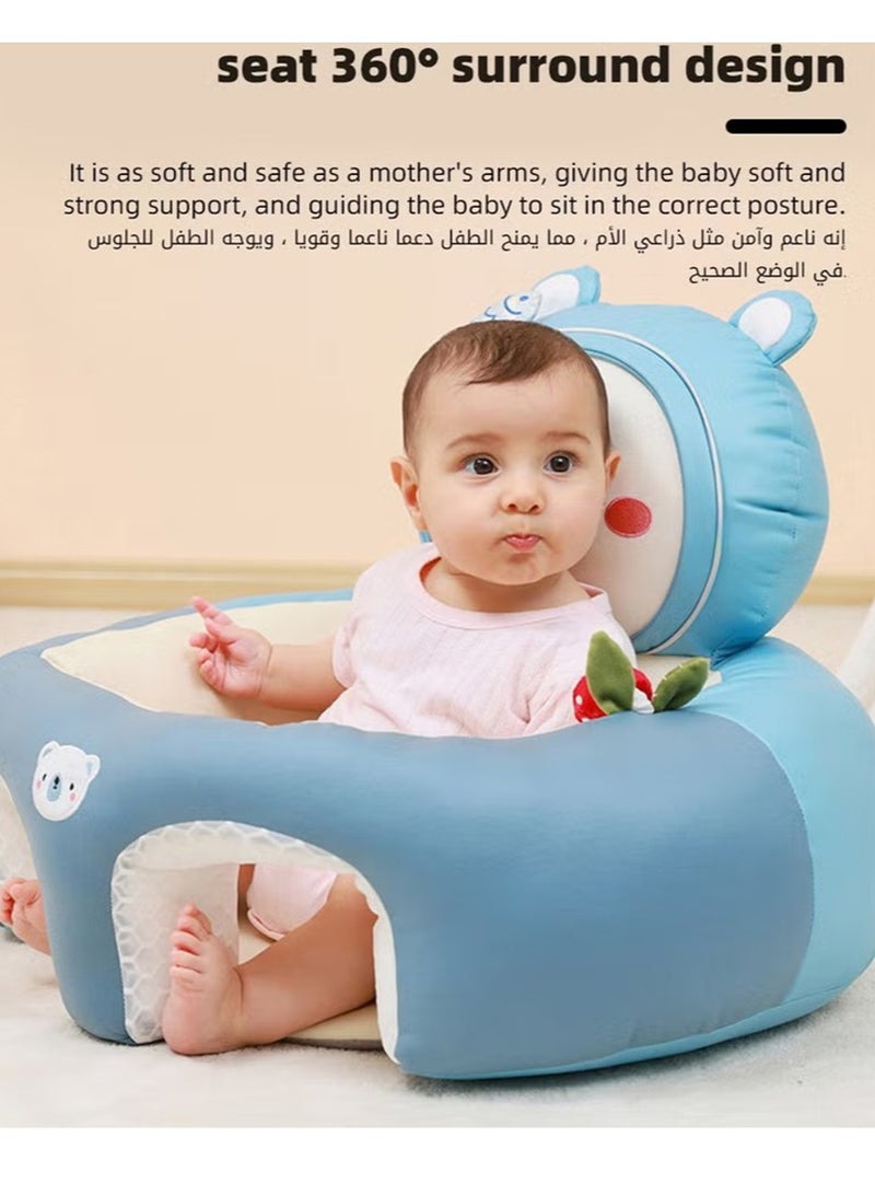 Gonice Baby Sitting Support Seat Sofa, Baby Sofa Learn Sitting Chair, Baby Sitting Chair, Infant Sit-up Sofa, Infant Floor Seat With Back Support, Toddler Activity and Feeding Seat, Gift for Kids Boy Girl - Image 2
