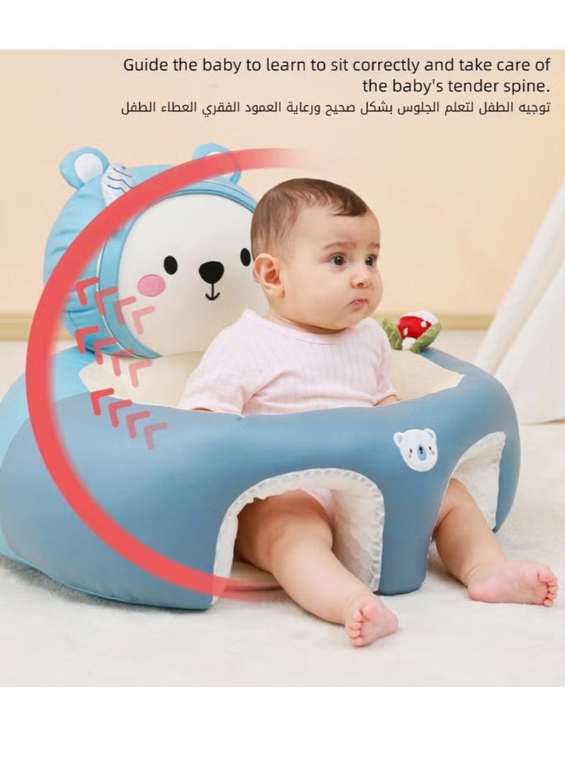 Gonice Baby Sitting Support Seat Sofa, Baby Sofa Learn Sitting Chair, Baby Sitting Chair, Infant Sit-up Sofa, Infant Floor Seat With Back Support, Toddler Activity and Feeding Seat, Gift for Kids Boy Girl - Image 3