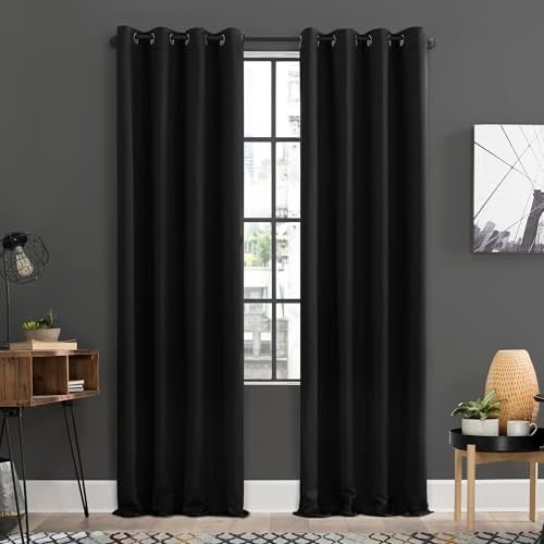 Sun Zero ستارة صن زيرو سوهو 2-pack معتمة وموفرة للطاقة، 54" x 96"، أسود - Image 1