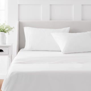 MARTHA STEWART 100 Cotton Queen Sheet Set  4 Piece Soft Smooth Durable Easy Care 16 Deep Pocket Sheets Bedding Sheets Sateen Sheet 1 Flat 1 Fitted 2 Pillowcases White - pzsku/ZDB43D26442DB42371CA3Z/45/1750416744/684e79ac-52ab-4c68-bb73-af971e8c2b01