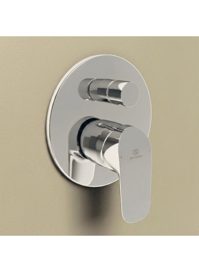 Ideal Standard Ceraflex Round Built-In Bath & Shower Mixer Kit 1+2, Brass, Chrome, 62-81 x 163 x 187.5 mm - Image 2