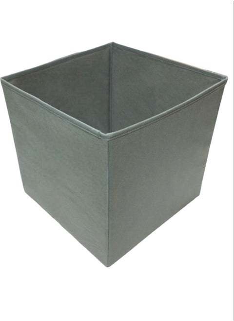 Gray Multi-Purpose Closet Organizer Box Decorative Storage Box Shelf Organizer Large (30X30X30CM)