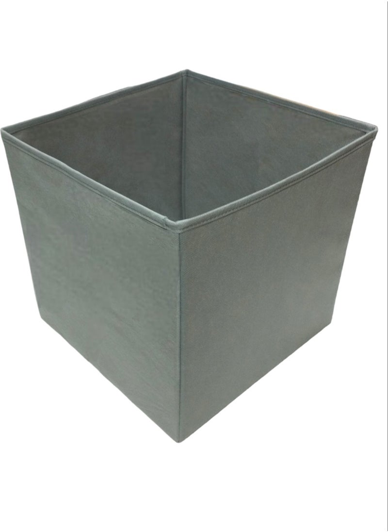 Balkan Room Gray Multi-Purpose Closet Organizer Box Decorative Storage Box Shelf Organizer Large (30X30X30CM)  - Image 1