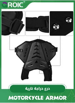 GROIC Motorcycle Chest Protector,Motocross Chest Armor Vest Motorcycle Safety Gear Chest Guard,Kids Protector Shirt Jackets,Dirt Bike MTV Motocross Riding Gear  - Image 3