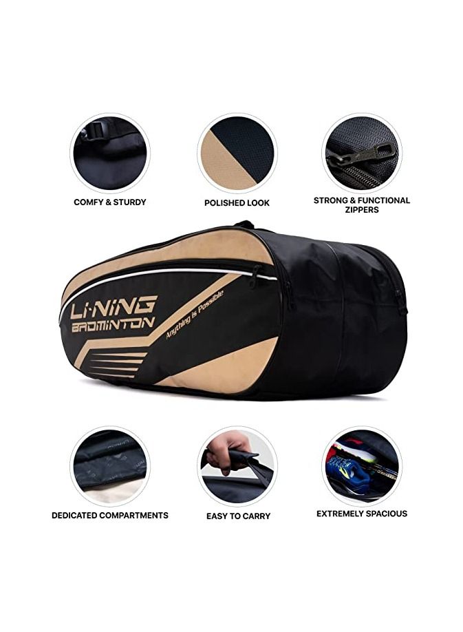 Li-Ning Double Zipper Polyester Badminton Kit Bag - Image 5