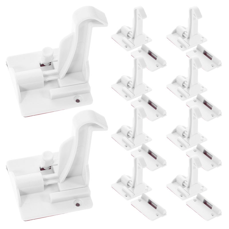 12pcs Invisible Baby for Cabinets and Drawers Child Proofing Latches Baby Proofing Latches for Toddlers No Drilling Required Easy Installation - Image 5