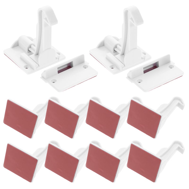 12pcs Invisible Baby for Cabinets and Drawers Child Proofing Latches Baby Proofing Latches for Toddlers No Drilling Required Easy Installation - Image 1