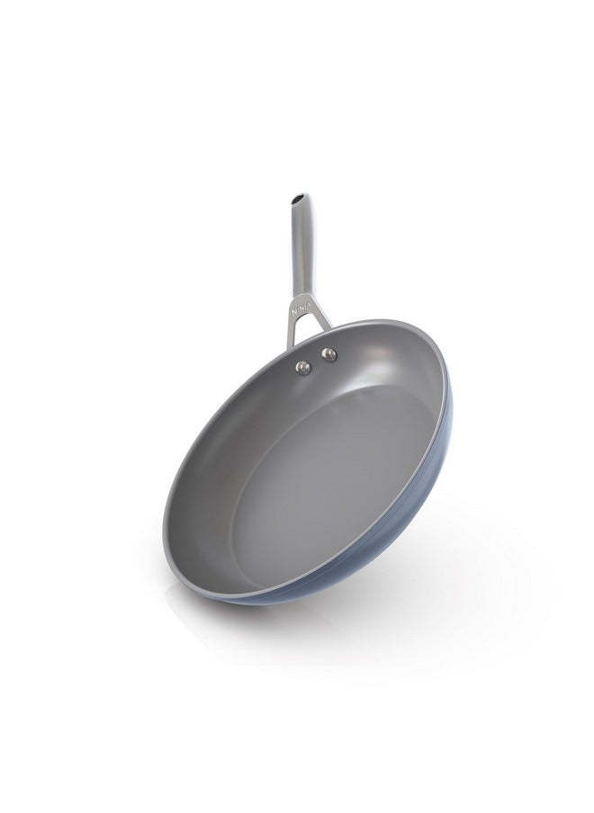 Ninja Ninja Ceramic Pro 10.25" Fry Pan, Non-Stick Pan, PTFE Free, Ceramic Coated, Stainless Steel Handle, Stove to Oven Safe to 660°F, All Stovetops & Induction Compatible, Midnight Blue, CW30026MM  - Image 1