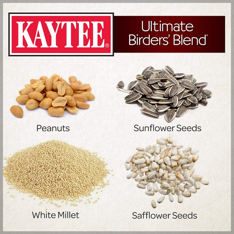 Kaytee Wild Bird Ultimate Birder's Blend Food Seed For Grosbeaks, Cardinals, Nuthatches, Woodpeckers & Other Wild Birds, 10 Pound - Image 3