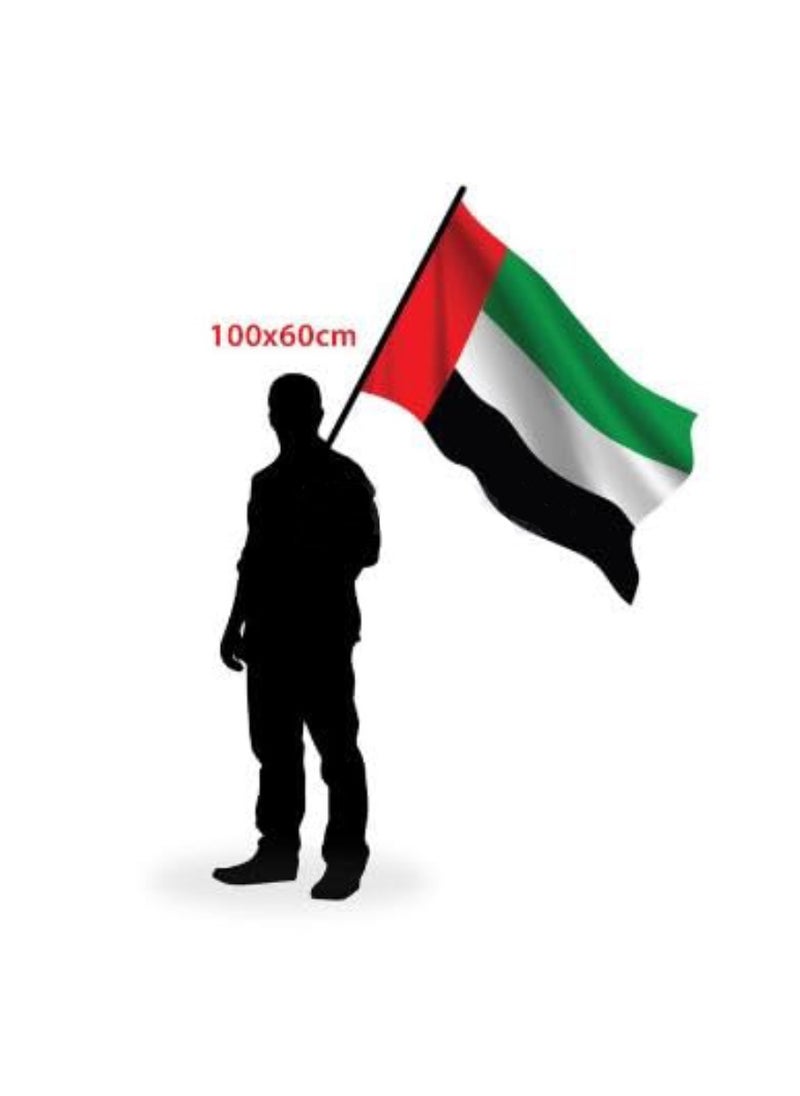 Yuwell UAE Hand Waving Flag for National Day Flag Day Celebration 1 Meter  - Image 2