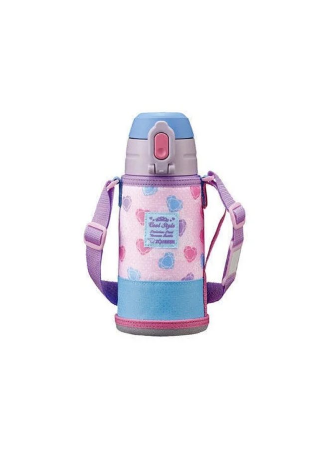 Zojirushi Zojirushi Stainless Steel  Kids Vacuum Bottle, 0.6L, Heart Blue