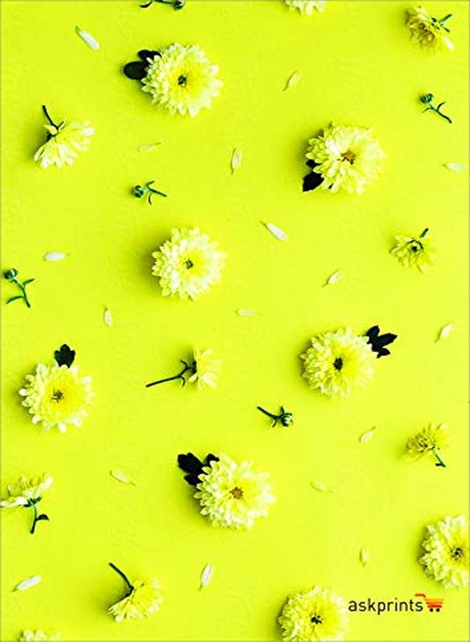 Askprints Yellow Flower Printed Designer Wire Bound 160 Ruled Pages Spiral Notebooks & Diary for Letters, Notes, or Homework (15 X 21cm) - Image 3