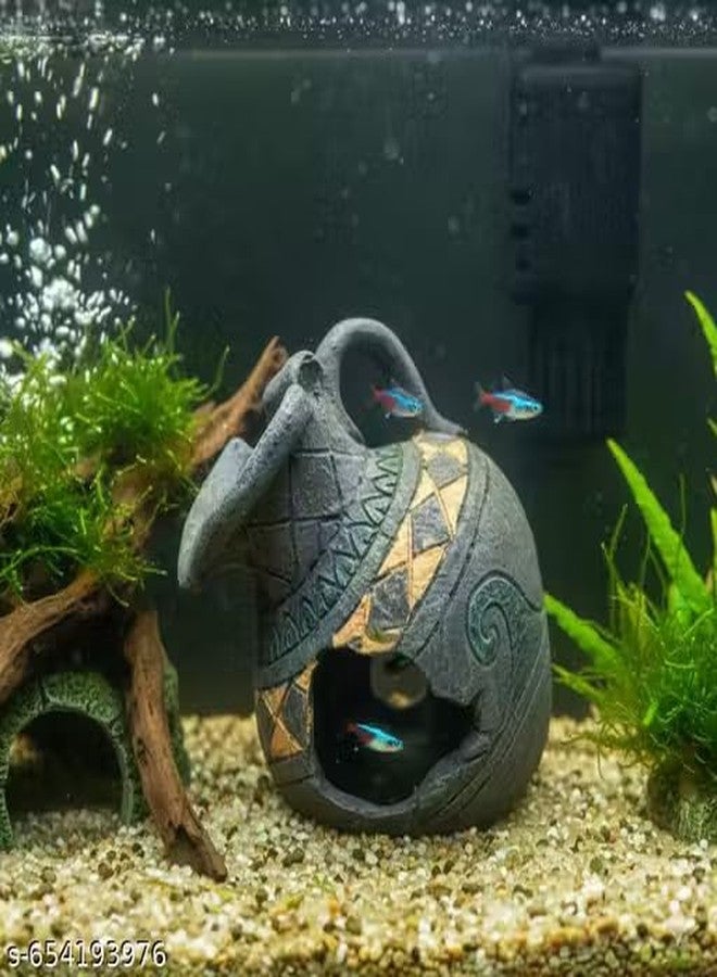 Mistletoe Small Broken Pottery Vase Small Fish Shrimp Hideaway Aquarium Fish Tank Decoration - Image 1