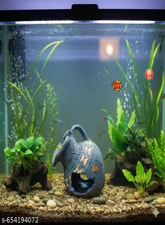 Mistletoe Small Broken Pottery Vase Small Fish Shrimp Hideaway Aquarium Fish Tank Decoration - Image 5