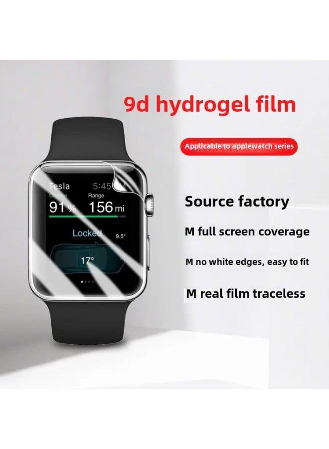Iwatch6 Generation 7ultra Apple Watch Film S8applewatch5 Watch Hydrated Film Se Protective Film Applicable-Colour:Watch Composite Film [bare Mold]-Size:Apple Watch 42mm (with Scratch Card) [10th Generation] - Image 2