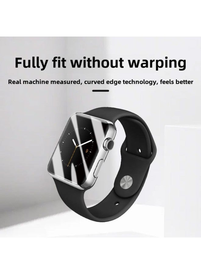 Iwatch6 Generation 7ultra Apple Watch Film S8applewatch5 Watch Hydrated Film Se Protective Film Applicable-Colour:Watch Composite Film [bare Mold]-Size:Apple Watch 42mm (with Scratch Card) [10th Generation] - Image 3