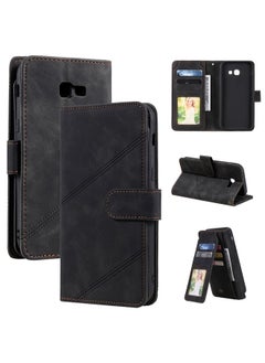 Case Cover For Samsung Galaxy A5 2017 Skin Feel Business Horizontal Flip PU Leather Case with Holder & Multi-Card Slots & Wallet & Lanyard & Photo Frame Black