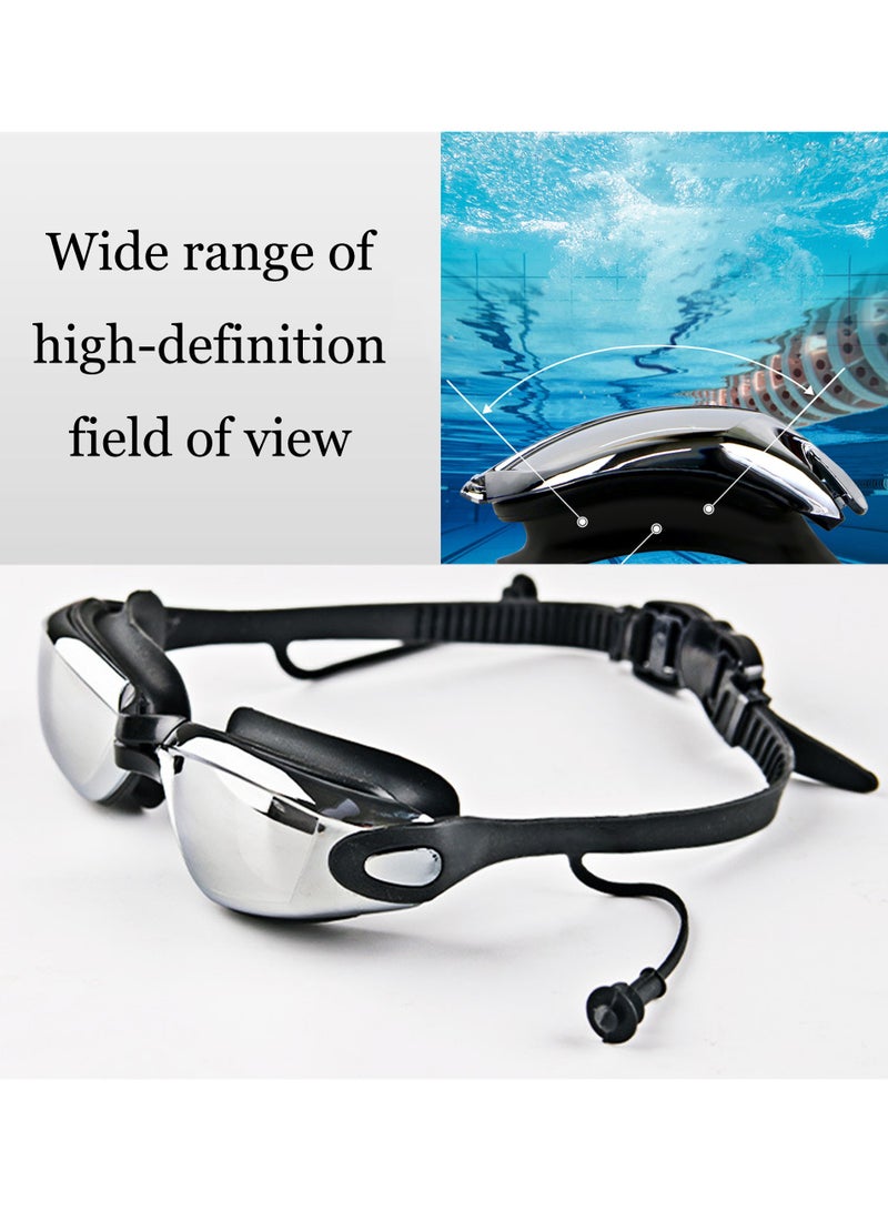 Generic 4Pcs Swimming Set, Includes Anti-Fog Swimming Goggles, Silicone Swimming Cap, Earplugs, and Nose Clip, A Must-Have for Swimmers  - Image 2