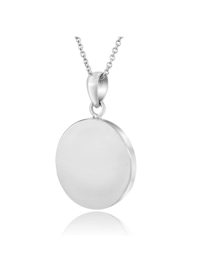 AeraVida Yin Yang Balance Of Life .925 Sterling Silver Necklace For Men And Women, 18 Inch  - Image 3