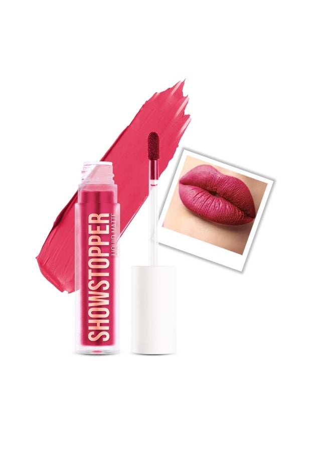 Daily Life Forever52 Showstopper Liquid Lipstick - Long-lasting up to 24 Hours Stay |Matte Finish |Vegan & Cruelty Free -Flush - 5ml - Image 4
