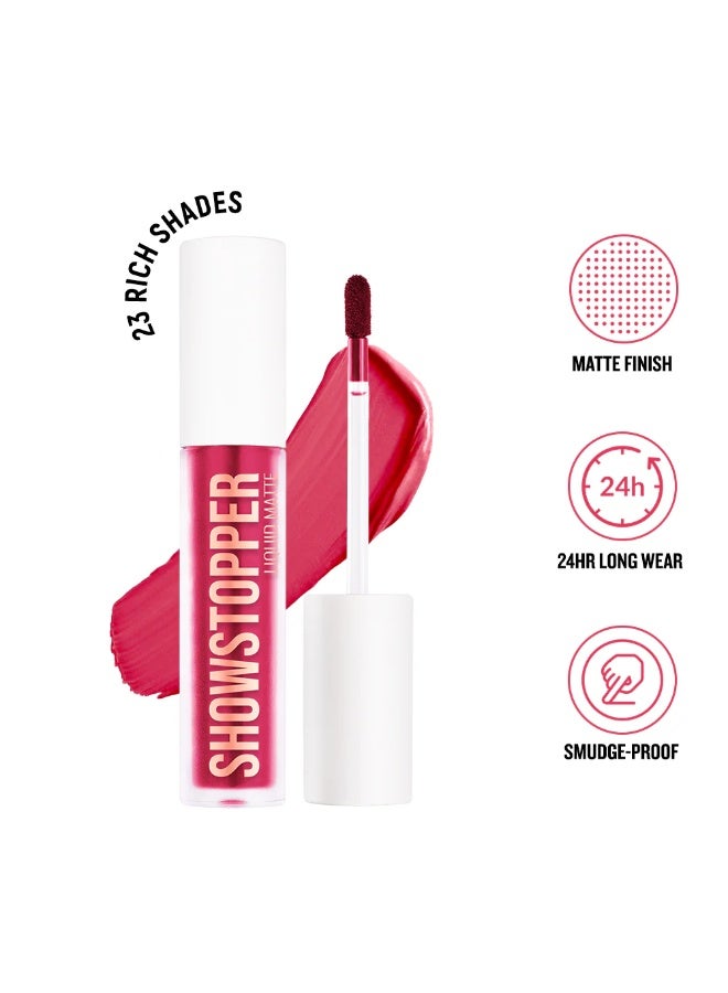 Daily Life Forever52 Showstopper Liquid Lipstick - Long-lasting up to 24 Hours Stay |Matte Finish |Vegan & Cruelty Free -Flush - 5ml - Image 3